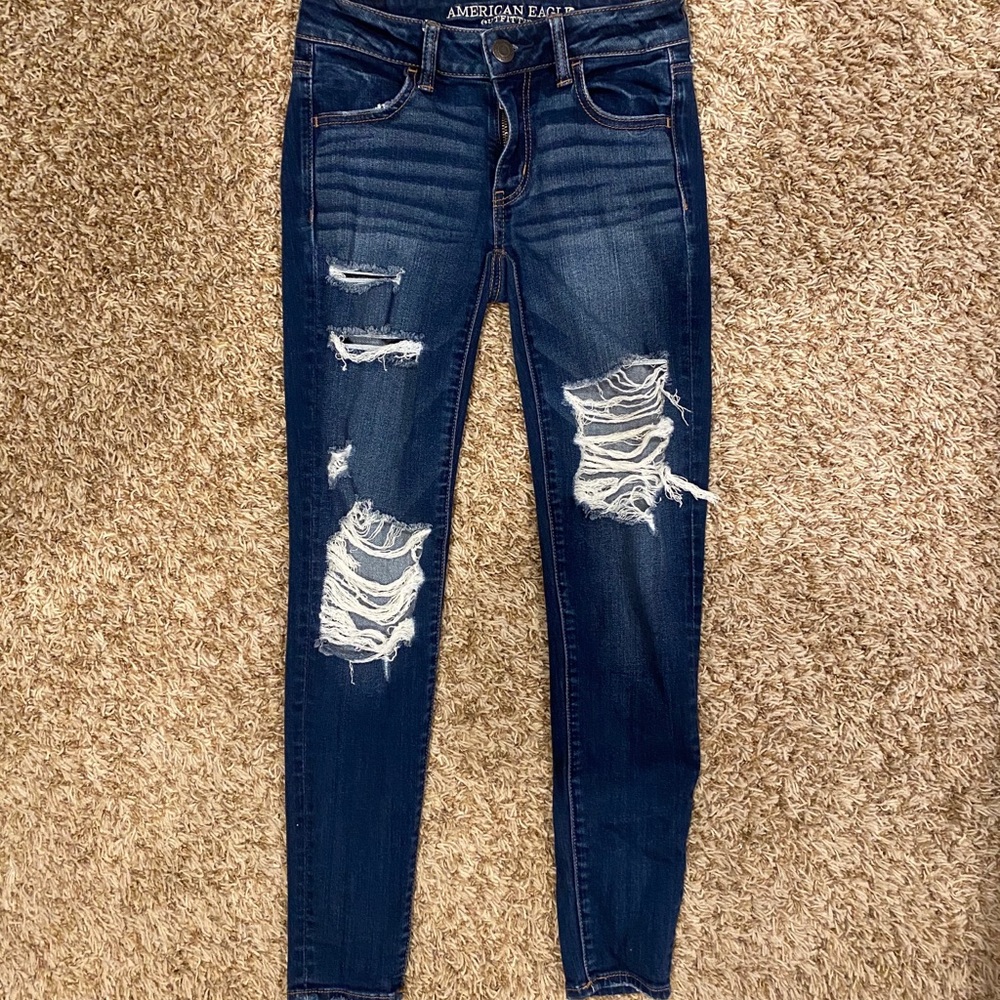 american eagle denim skinny jeans